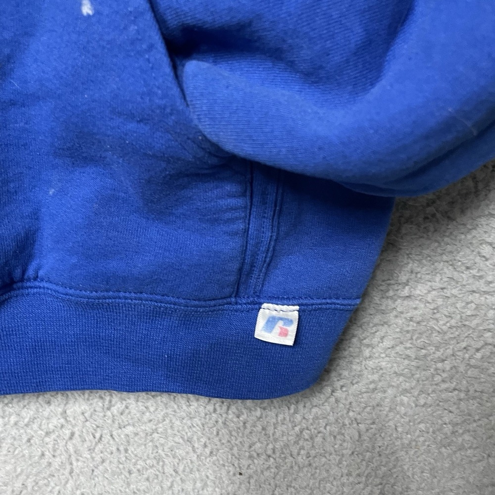 Russell Athletic Reno Huskies Nevada Track and Field Hoodie Blue Medium Vintage - Picture 6 of 13